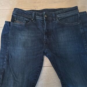 Diesel Relaxed Blue Jeans with Subtle Fading